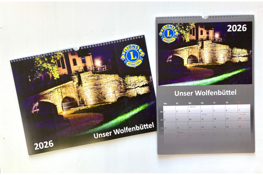 Lions-Kalender 2026, mit und ohne Nutzkalendarium